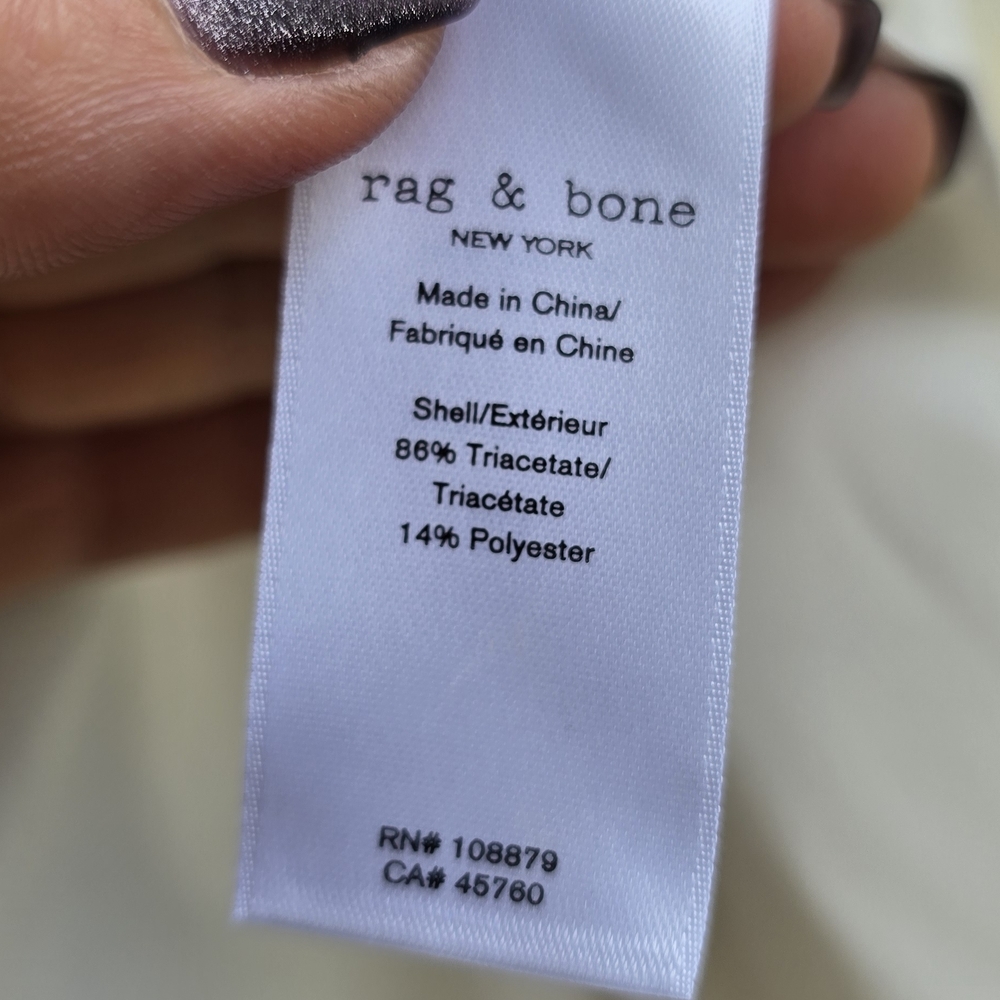 Rag & Bone White Button-Up Blouse - Picture 13 of 14